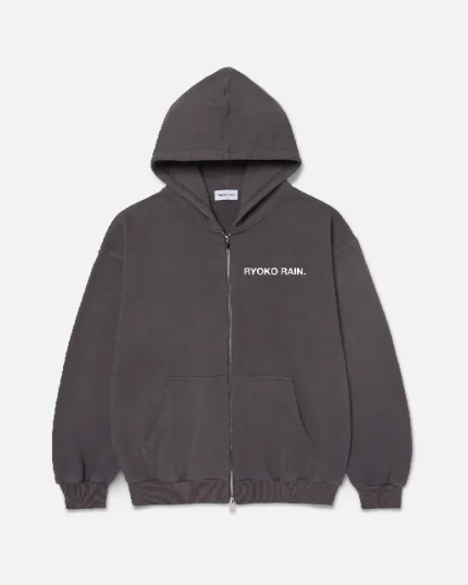 Ryoko Full Zip Hoodie Dark Gray (1)