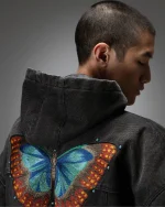 Ryoko Rain Butterfly Hooded Work Jacket (2)
