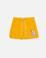 Ryoko Rain Classic Mesh Shorts Gold (2)