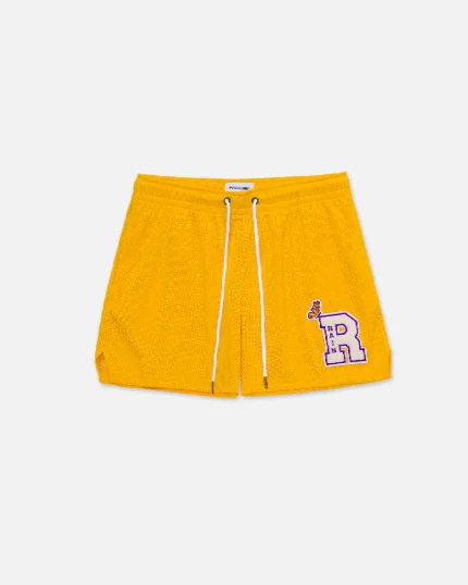 Ryoko Rain Classic Mesh Shorts Gold (2)