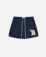 Ryoko Rain Classic Mesh Shorts Navy Blue (2)