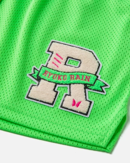 Ryoko Rain Classic Mesh Shorts Neon Green (1)