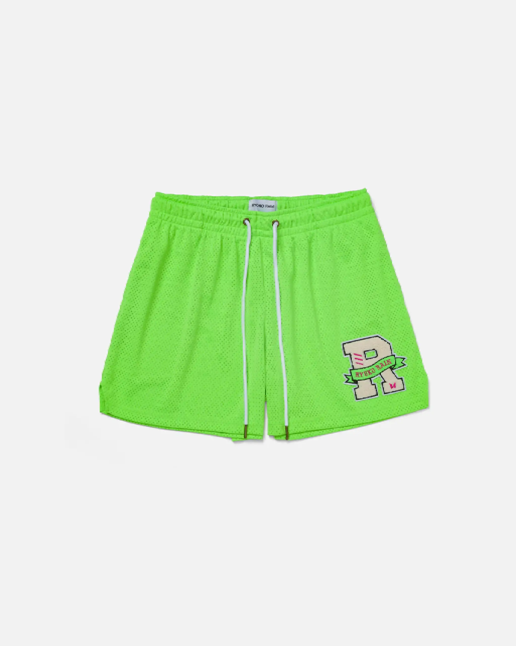 Ryoko Rain Classic Mesh Shorts Neon Green (2) Ryoko Rain Classic Mesh Shorts Neon Green (2)