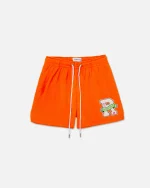 Ryoko Rain Classic Mesh Shorts Neon Orange (1)