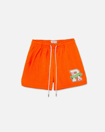 Ryoko Rain Classic Mesh Shorts Neon Orange (1)