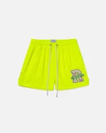 Ryoko Rain Classic Mesh Shorts Neon Yellow (1)
