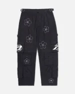 Ryoko Rain Convertible Cargo Pants Black (1)