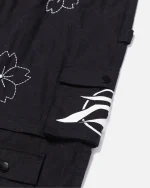 Ryoko Rain Convertible Cargo Pants Black (3)