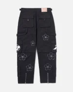 Ryoko Rain Convertible Cargo Pants Black (5)