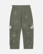 Ryoko Rain Convertible Cargo Pants Green (1)