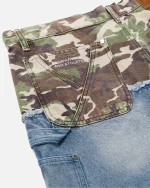 Ryoko Rain Double Knee Carpenter Shorts Camo (2)