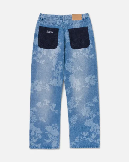 Ryoko Rain Floral Laser Jeans (5)