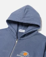 Ryoko Rain Full Zip Hoodie Blue (2)