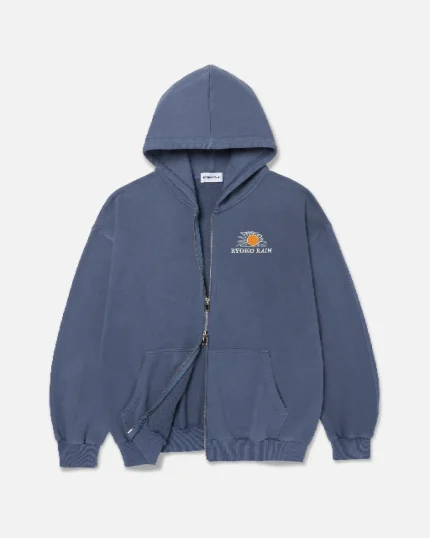 Ryoko Rain Full Zip Hoodie Blue (3)