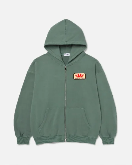 Ryoko Rain Full Zip Hoodie Green (1)