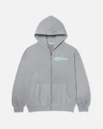 Ryoko Rain Full Zip Hoodie Light Gray (1)