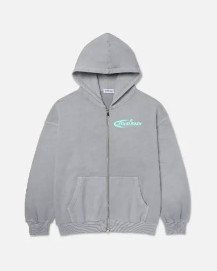 Ryoko Rain Full Zip Hoodie Light Gray (1)