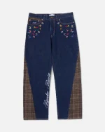 Ryoko Rain Indigo Butterfly Selvedge Denim Jeans (1)