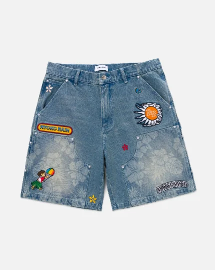 Ryoko Rain Matsumoto Shave Ice Double Knee Carpenter Shorts (1)