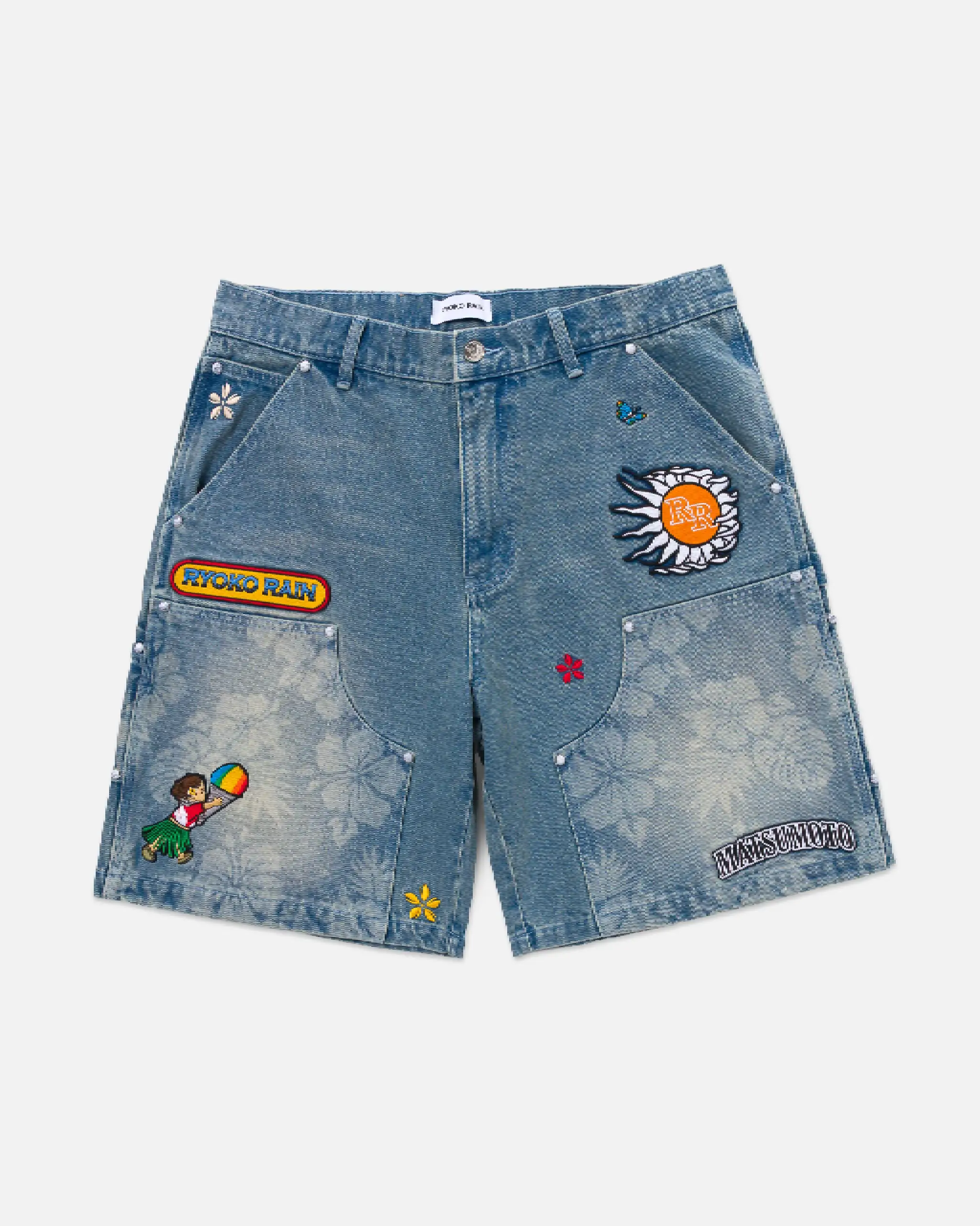 Ryoko Rain Matsumoto Shave Ice Double Knee Carpenter Shorts (1) Ryoko Rain Matsumoto Shave Ice Double Knee Carpenter Shorts (1)