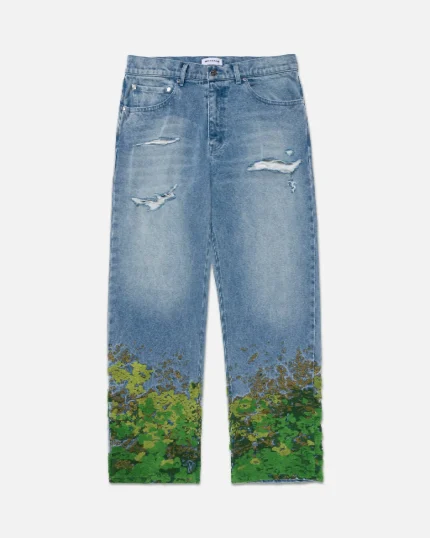 Ryoko Rain Moss Denim Jeans (1)