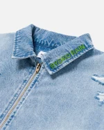 Ryoko Rain Moss Denim Work Jacket (4)
