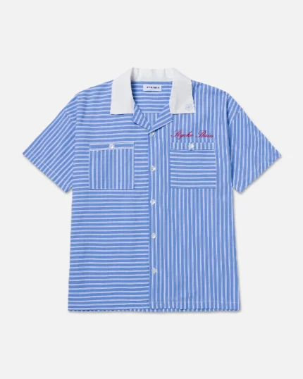 Ryoko Rain Oxford Pinstripe Button up Shirt (1)