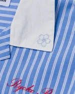 Ryoko Rain Oxford Pinstripe Button up Shirt (2)