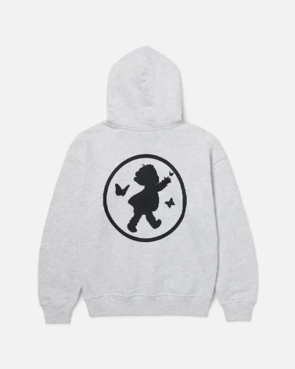 Ryoko Rain Poet Logo Hoodie Ash Grey (Kids) (4)