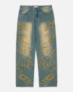 Ryoko Rain Raw Edge Tribal Jeans (1)