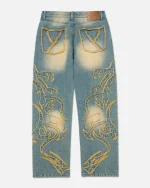 Ryoko Rain Raw Edge Tribal Jeans (5)