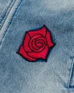 Ryoko Rain Reversible Rose Denim Work Jacket (4)