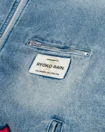 Ryoko Rain Reversible Rose Denim Work Jacket (5)