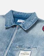 Ryoko Rain Reversible Rose Denim Work Jacket (6)