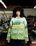 Ryoko Rain Reversible Valley of Flowers Work Jacket (2)