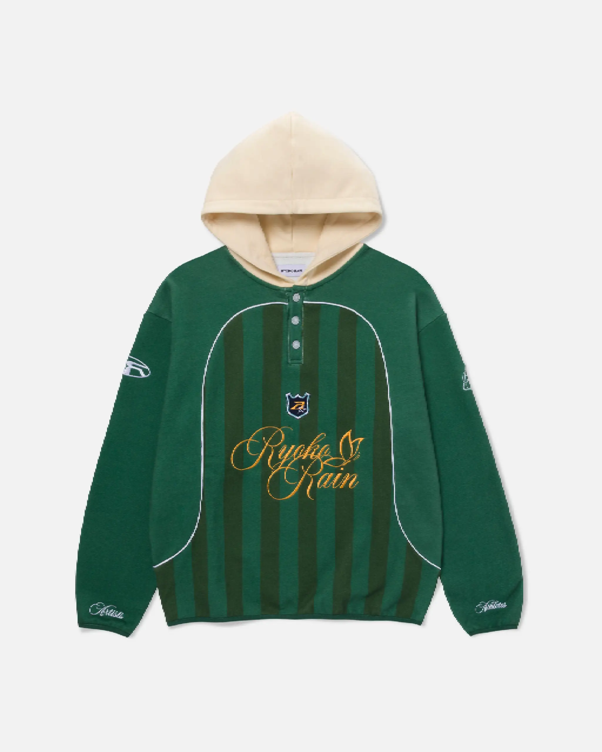 Ryoko Rain Rugby Jersey Hoodie Green (1) Ryoko Rain Rugby Jersey Hoodie Green (1)