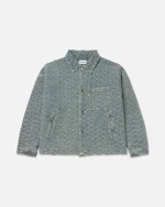 Ryoko Rain Seigaiha Jacquard Denim Work Jacket (1)