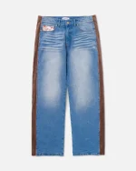 Ryoko Rain Suede Side Panel Jeans (7)