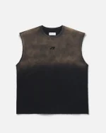 Ryoko Rain Sun Faded Sleeveless Tee Vintage Black (1)