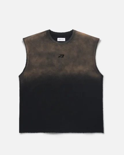 Ryoko Rain Sun Faded Sleeveless Tee Vintage Black (1)