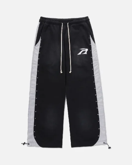 Ryoko Rain Vintage Side Panel Sweatpants Black (1)