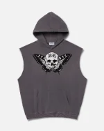 ryoko rain sleeveless hoodie dark gray (1)