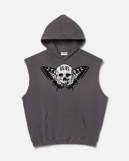 ryoko rain sleeveless hoodie dark gray (1)