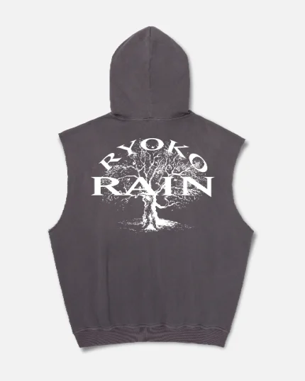 ryoko rain sleeveless hoodie dark gray (3)
